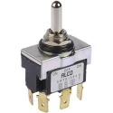 TE Connectivity Toggle Switch Panel Mount On-Off-On DPDT Tab Terminal 30 V dc 250 V ac AWTS1504