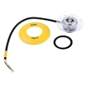 EAO 56 Series Illuminated Momentary Panel Push Button Switch, 62.5 mm Cutout, SPST, Yellow LED 56140203002505005/561491