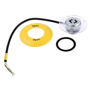 EAO 56 Series Illuminated Momentary Panel Push Button Switch, 62.5 mm Cutout, SPST, Yellow LED 56140203002505005/561491