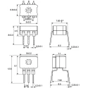 Omron Rotary Flush Rotary Coded DIP Switch Through Hole A6CV-16R