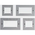 Molex CES White 2 Gang Euromod Light Switch Cover 17-0112-02
