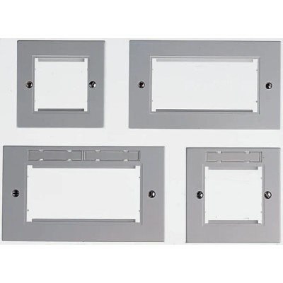 Molex CES White 2 Gang Euromod Light Switch Cover 17-0112-02