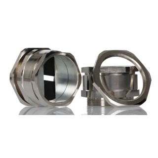Lapp SKINDICHT Series Cable Gland, M50, Nickel-Plated Brass, 5-12 mm Cable Diameter 52107370 & 52103060