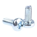 RS PRO Pozidriv Pan Steel Machine Screw 10 mm M4 198-330