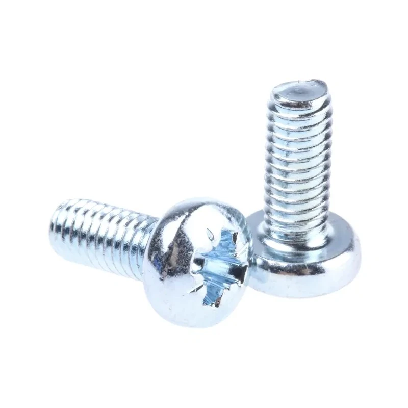 RS PRO Pozidriv Pan Steel Machine Screw 10 mm M4 198-330