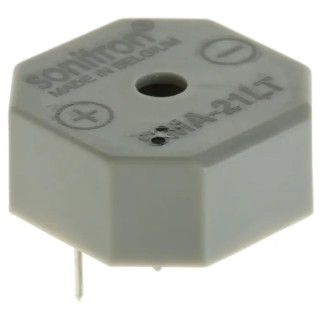 Sonitron 90 dB Through Hole Multifunction Internal Buzzer 8.5 mm Height 17.5 mm Length 1.5 V dc Min 15 V dc SMA-21LT-P17.5