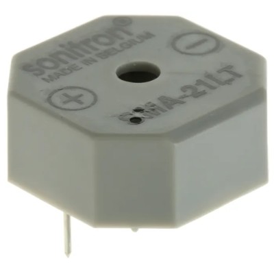 Sonitron 90 dB Through Hole Multifunction Internal Buzzer 8.5 mm Height 17.5 mm Length 1.5 V dc Min 15 V dc SMA-21LT-P17.5