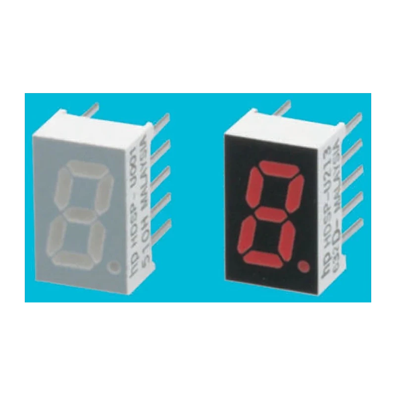 Broadcom 1 Character 7-Segment Red LED Display Cathode Through Hole 8mm HDSP-U203