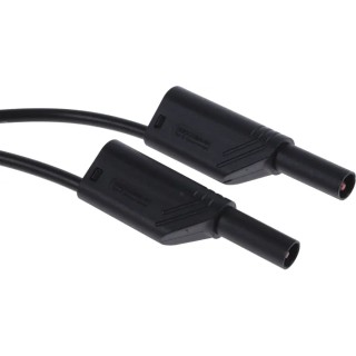 Hirschmann Test & Measurement Connector Test Lead 16A 1000 V AC/DC Black 2 m Lead Length 934069100