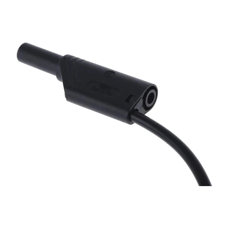 Hirschmann Test & Measurement Connector Test Lead 16A 1000 V AC/DC Black 2 m Lead Length 934069100