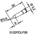 Ersa 0.6 mm Conical 30 mm Soldering Iron Tip for use with i-Tool 102PDLF06