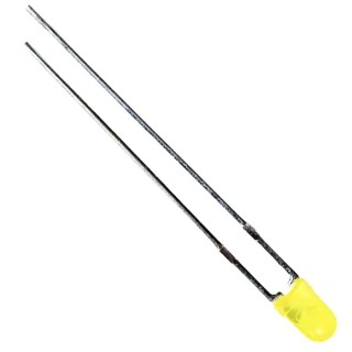 Kingbright 2 V Yellow LED 3 mm (T-1) Through Hole L-934SYD