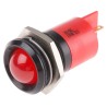 RS PRO Red Panel Mount Indicator 110V AC 6mA Solder Tab Termination IP67 Prominent 203-565