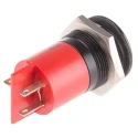 RS PRO Red Panel Mount Indicator 110V AC 6mA Solder Tab Termination IP67 Prominent 203-565