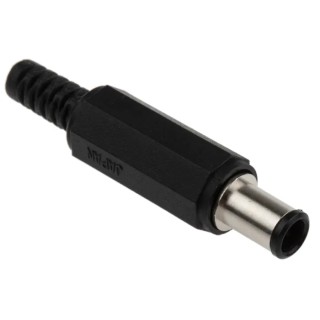 Masterplug JSBP5 Straight DC Jack 2A 18V Cable Length 46.5 mm Nickel Silver JSBP5