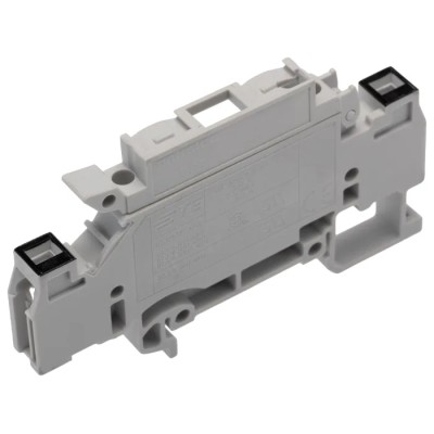Entrelec D Series Fused DIN Rail Terminal Grey 2.5mm² 1-Level Fused Screw 1SNA199184R1100