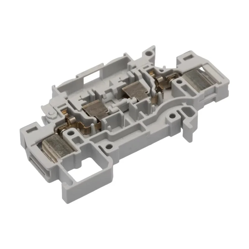 Entrelec D Series Fused DIN Rail Terminal Grey 2.5mm² 1-Level Fused Screw 1SNA199184R1100