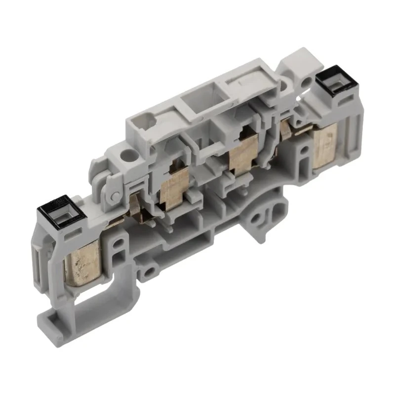 Entrelec D Series Fused DIN Rail Terminal Grey 2.5mm² 1-Level Fused Screw 1SNA199184R1100
