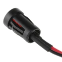 RS PRO Red Panel Mount Indicator 24V DC 20mA Lead Wire Termination Recessed 204-085