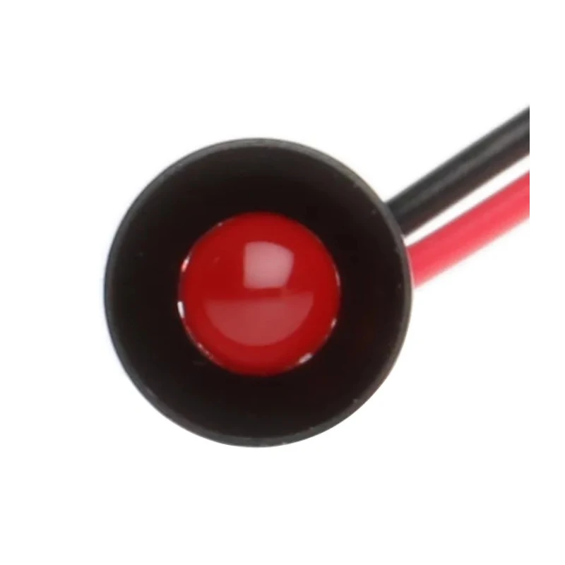 RS PRO Red Panel Mount Indicator 24V DC 20mA Lead Wire Termination Recessed 204-085