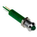 RS PRO Green Panel Mount Indicator, 230V AC, 3mA, Prominent Bezel 204-271