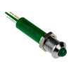 RS PRO Green Panel Mount Indicator, 230V AC, 3mA, Prominent Bezel 204-271