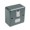 MK Electric 13A 1 Gang Switched Fused Spur High Grade Thermoset Urea Moulded White High Gloss K962 ALM