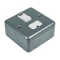 MK Electric 13A 1 Gang Switched Fused Spur High Grade Thermoset Urea Moulded White High Gloss K962 ALM