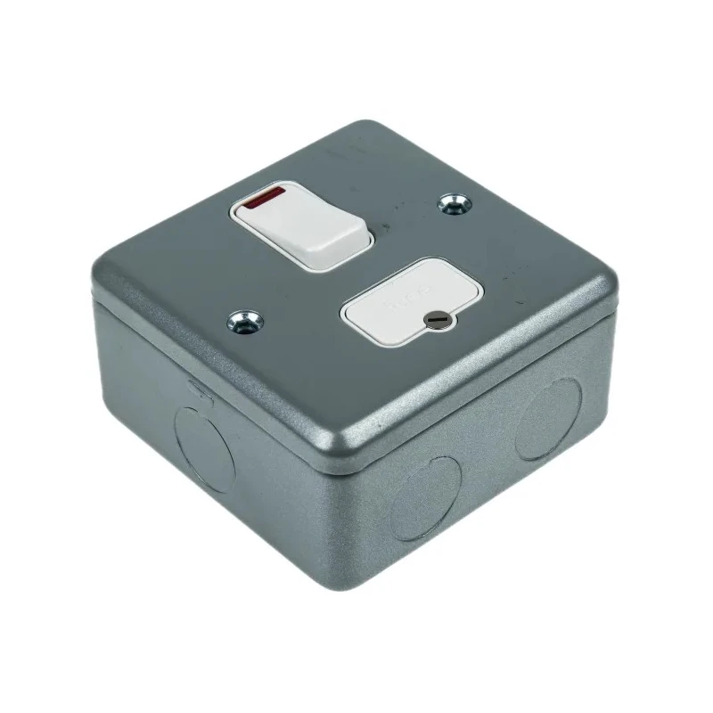 MK Electric 13A 1 Gang Switched Fused Spur High Grade Thermoset Urea Moulded White High Gloss K962 ALM
