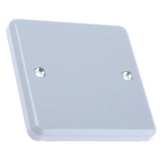 MK Electric Silver 1 Gang Metal Blanking Plate Metal Clad Series K3390 ALM