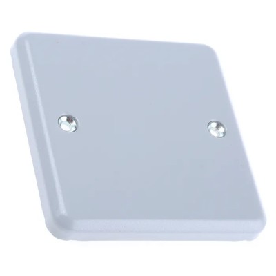 MK Electric Silver 1 Gang Metal Blanking Plate Metal Clad Series K3390 ALM