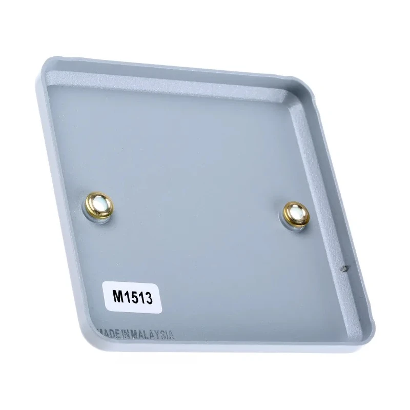 MK Electric Silver 1 Gang Metal Blanking Plate Metal Clad Series K3390 ALM