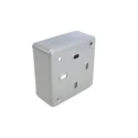 MK Electric 13A 1 Gang Switched Fused Spur with Neon Indicator, Surface/Flush Mount, White High Gloss Finish K972 ALM