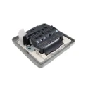 MK Electric 13A 1 Gang Switched Fused Spur with Neon Indicator, Surface/Flush Mount, White High Gloss Finish K972 ALM