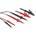 RS PRO Fused Test Lead Kit Straight Plug 1.2m Length 1000V CAT III Safety 204-599