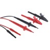 RS PRO Fused Test Lead Kit Straight Plug 1.2m Length 1000V CAT III Safety 204-599