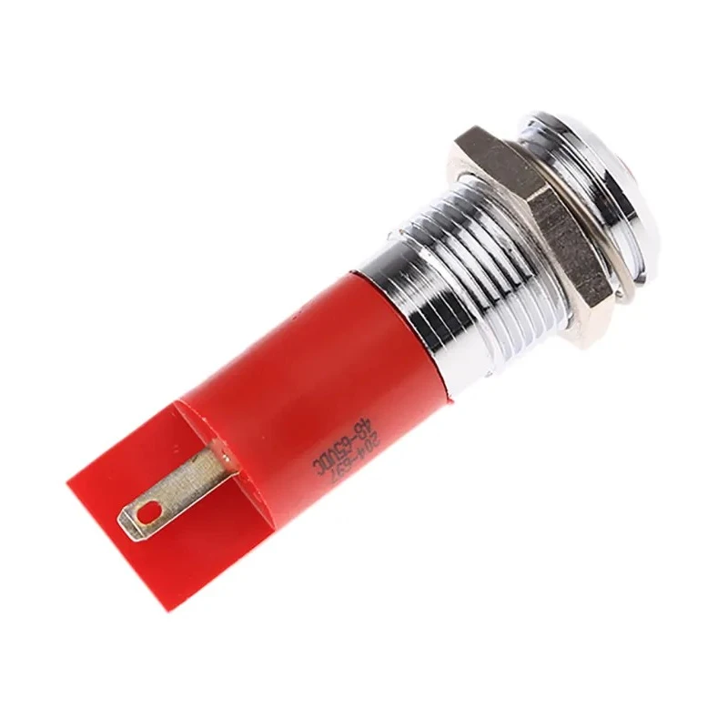 RS PRO Red Panel Mount Indicator 48V dc 65V dc 16mA Prominent Bezel 14mm Mount Hole 204-697
