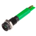 RS PRO Green Panel Mount Indicator 12V dc 20mA Solder Tab Termination Recessed Bezel 204-798