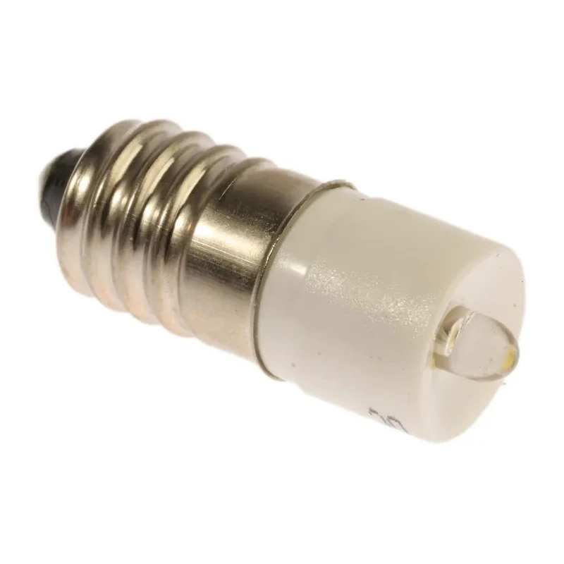 RS PRO White Indicator Lamp Single Chip, 28 V AC/DC, E10 Base, 10 mm Diameter 204-811