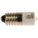 RS PRO White Indicator Lamp Single Chip, 28 V AC/DC, E10 Base, 10 mm Diameter 204-811
