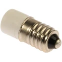RS PRO White Indicator Lamp Single Chip, 28 V AC/DC, E10 Base, 10 mm Diameter 204-811
