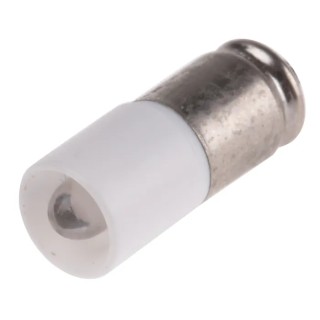 RS PRO White Indicator Lamp Single Chip 24 V AC/DC, Midget Groove Base, 6 mm Diameter 203-616