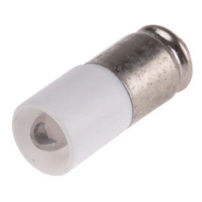 RS PRO White Indicator Lamp Single Chip 24 V AC/DC, Midget Groove Base, 6 mm Diameter 203-616
