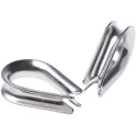 RS PRO Stainless Steel Electro Polished Thimble For Use With 6 mm Diameter Wire Rope With6