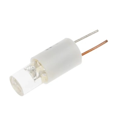 RS PRO White Indicator Lamp Single Chip 24V dc 6.1 mm Diameter 204-259