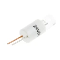 RS PRO White Indicator Lamp Single Chip 24V dc 6.1 mm Diameter 204-259
