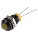 RS PRO Yellow Panel Mount Indicator 2V DC 20mA IP67 Prominent Bezel IP67