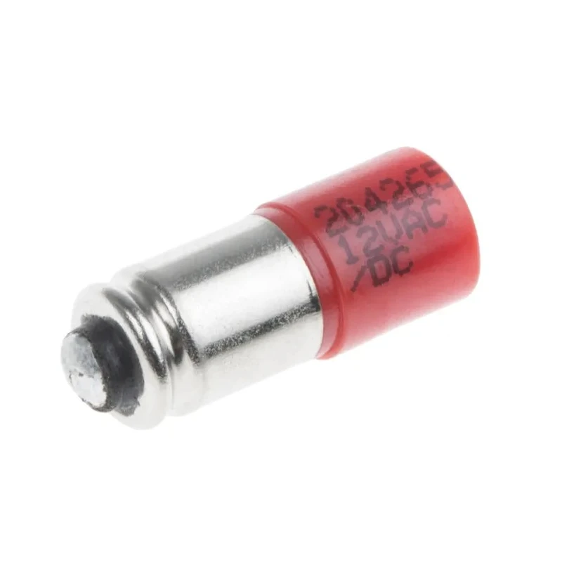 RS PRO Red Indicator Lamp Single Chip, 12 V AC/DC, Midget Groove Base, 6 mm Diameter 204-265