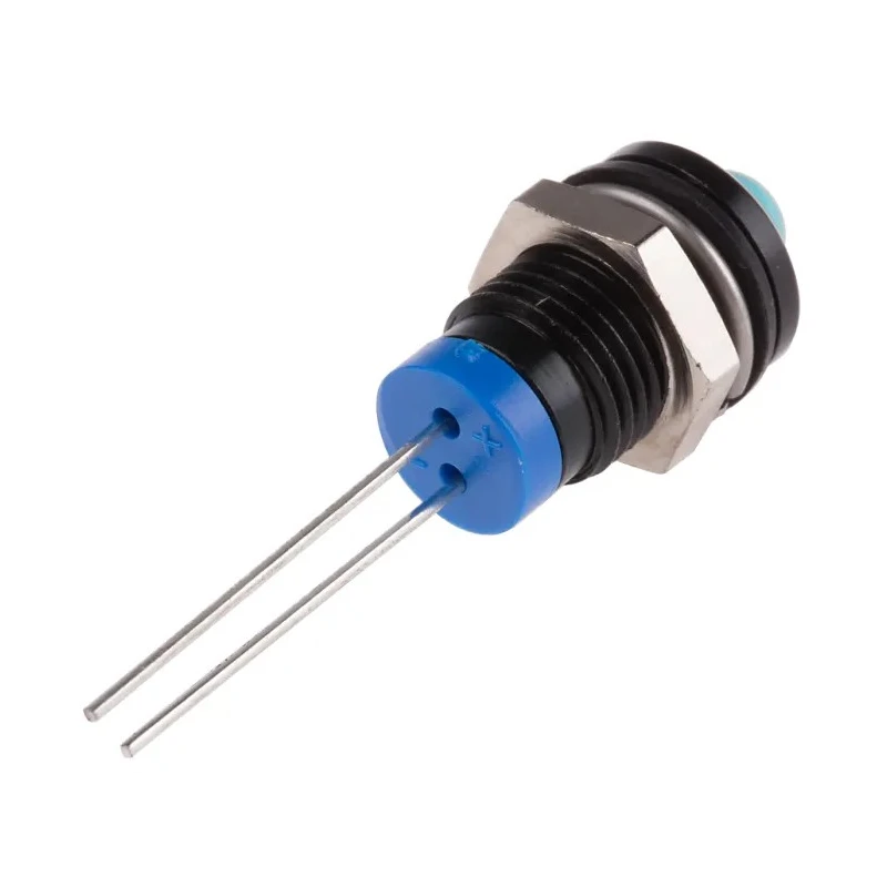 RS PRO Blue Panel Mount Indicator 2V DC 20mA IP67 Prominent Bezel IP67
