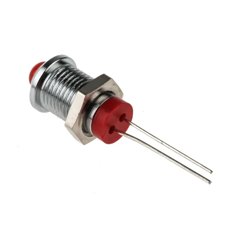 RS PRO Red Panel Mount Indicator, 2V DC, 20mA, IP67 Rated, Prominent Bezel IP67